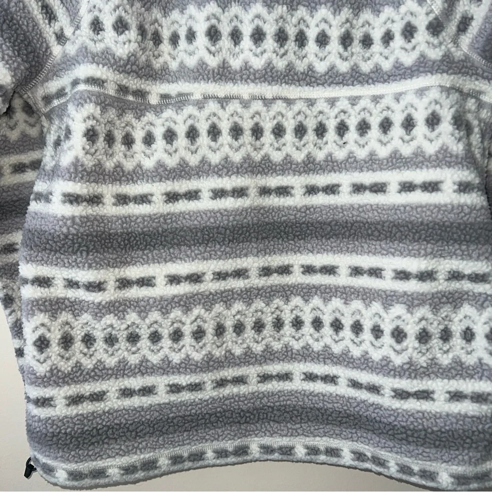 Carhartt Pile Fleece Jacket Relaxed Fit Pullover Quarter Snap Aztec Women Small - Picture 7 of 8